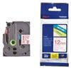 Brother 12mm Red on White TZE Tape Cartridge
