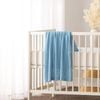 Little Gem Lyla Blue Cotton Baby Blanket 75 x 100 cm