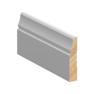 92 x 18mm 2.7m Primed FJ Pine Lambs Tongue Architrave & Skirting