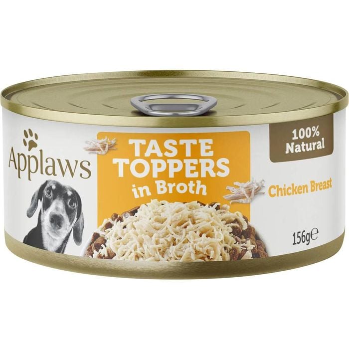 Applaws Dog Taste Toppers Chicken In Broth 156g 16pk