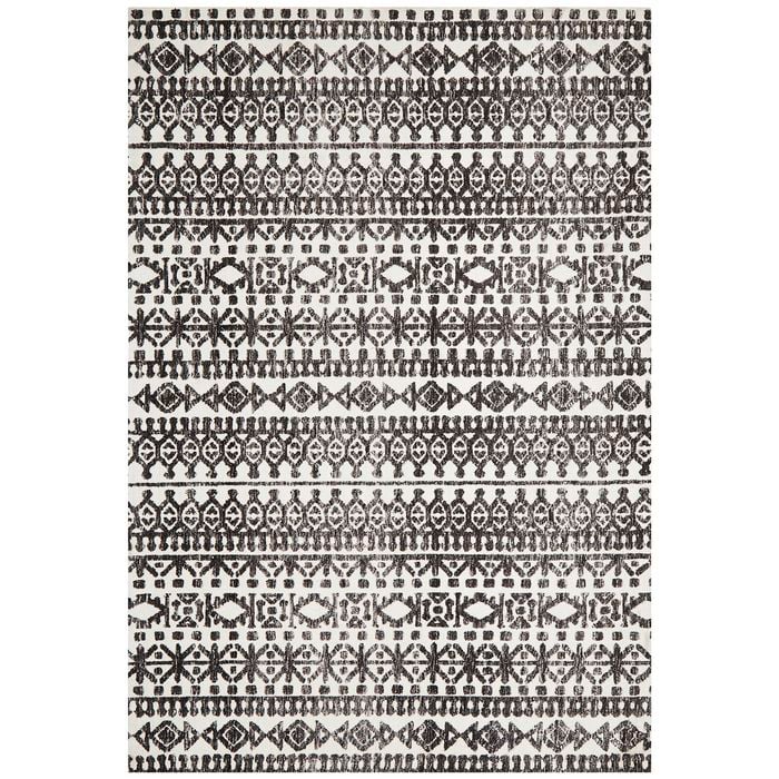 The Rug Connection Bold 363 Charcoal 320x230cm - Extra Large Hand Loomed Indoor Floor Rug