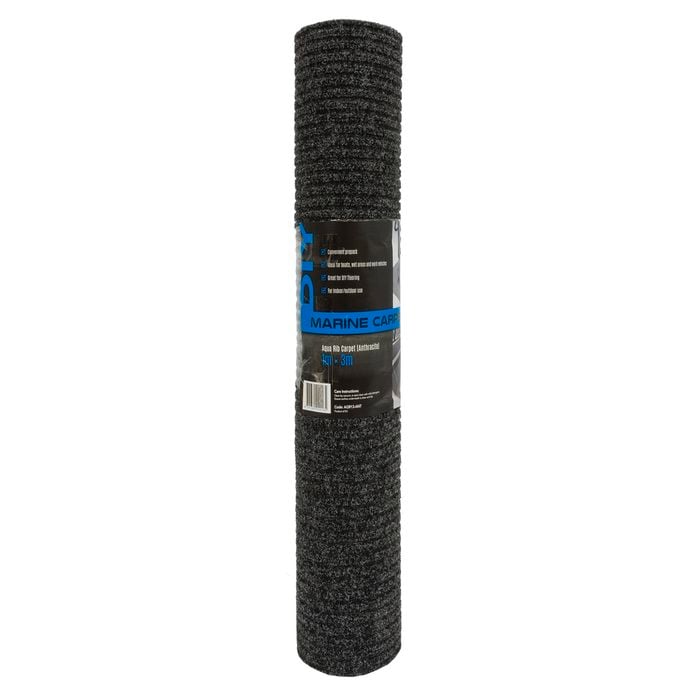 Matpro 1 x 3m Small Prepack Carpet Aqua Rib Anthracite - Anthracite