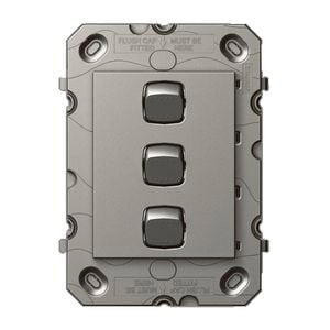 Arteor Switch 3 Gang Magnesium