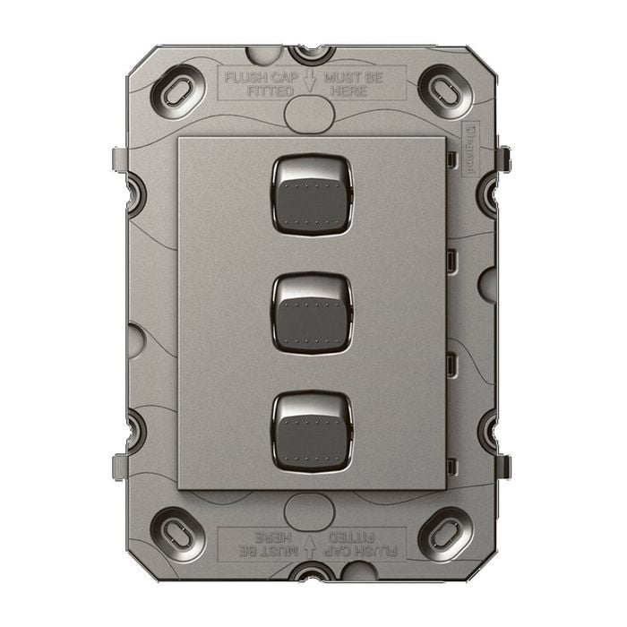 Arteor Switch 3 Gang Magnesium