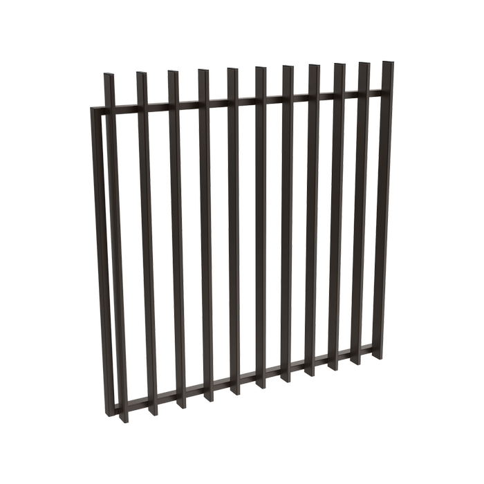 ProtectorAl 800 - 1200 x 1200mm Black Radiator Aluminium Pool Gate