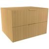 Lugna 512 x 750 x 580mm Sand 2 Drawer Storage Cabinet