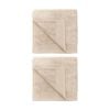 2PK Bambury Elvire 600gsm Soft Absorbent Cotton Bath Sheet 80x160cm Neutrals