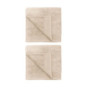 2PK Bambury Elvire 600gsm Soft Absorbent Cotton Bath Sheet 80x160cm Neutrals