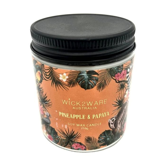 More Than Party Scented Soy Wax Candle Home Fragrance Pineapple & Papaya 210g