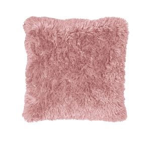 Bloomington Long Hair Faux Fur Euro Cushion 60 x 60 cm Pink