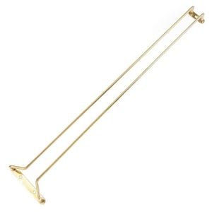 Beaumont Wine Glass Rack Brass 609mm Under Cabinet Stemware Holder Bar Storage