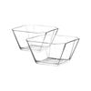 LAV Karen Stacking Glass Serving Bowls - 19.5cm - Clear - Pack of 2