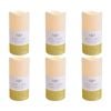 6PK LVD Flameless Candle Large Gold Ombre Decorative Home/Lounge Decor