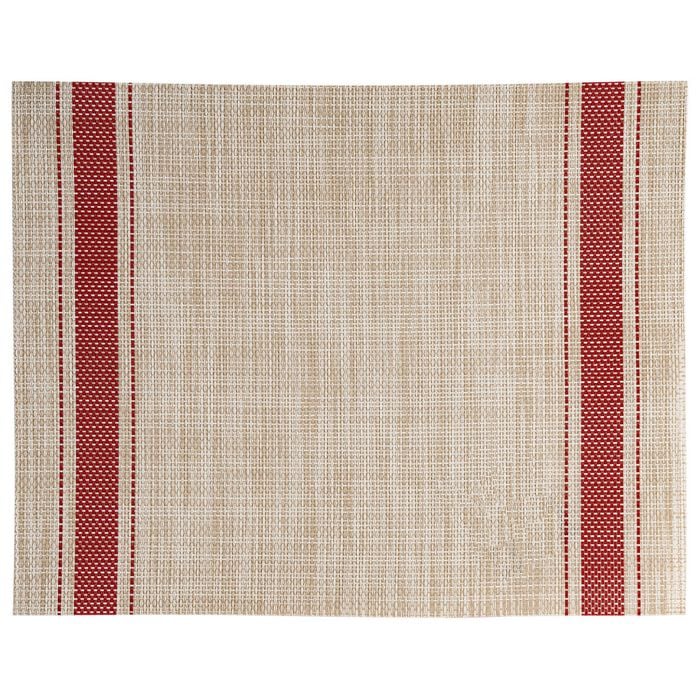 Icon Chef Plate Mats - Set Of 6 - French Red