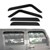 AUSGO Luxury Weather Shields for Jeep Wrangler JL Series 4Door 2018-Onwards Weathershields Window Visors Wind Deflectors