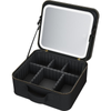 Wellcare Cosmetic Bag w/ 7x Mirror & LED Light - Black