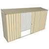 Build-a-Shed 0.8 x 3.7 x 2m Skillion Double Sliding Side Door Shed - Cream