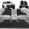 6D Diamond Car Floor Mats for Suzuki Jimny XL Manual 2023-Current-Full Set-Black-Outback GT