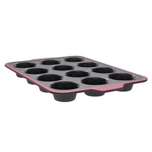 Professional Bake 12-cup Non-stick Silicone Muffin Pan 36x26x3.5cm Soffritto