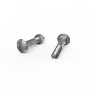 ZENITH M12 x 65mm Hot Dip Galvanised Cup Head Bolts & Nuts - Each
