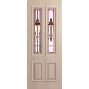 Woodcraft Doors 2040 x 820 x 40mm Colonial GL TG Fed Rose Entrance Door