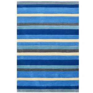 Designer Handmade Xylo Wool Rug-6295-Blue-160x230cm