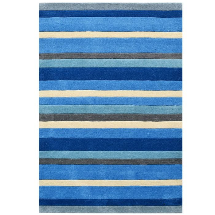Designer Handmade Xylo Wool Rug-6295-Blue-160x230cm