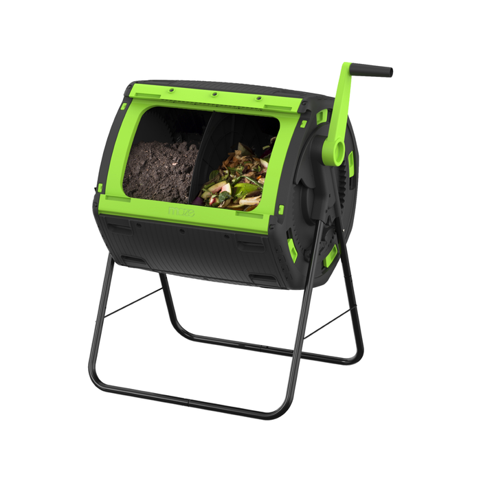 Maze 180L 2 Compartment Geared Compost Tumbler