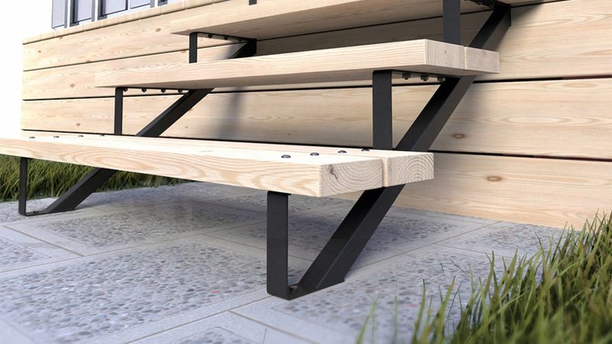 The attractive powder coat finish complements any home exterior style!