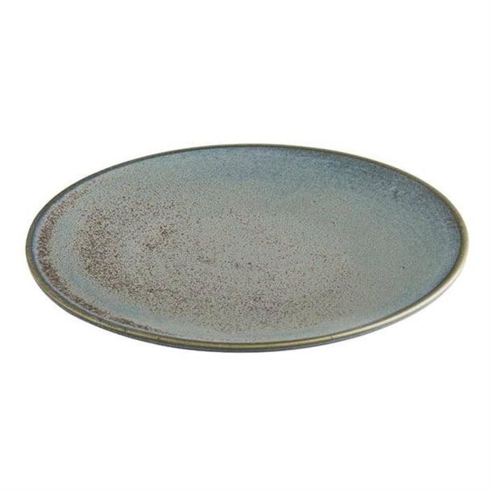 Olympia Coupe Plates Ember Blue 180mm 6 Pack Ceramic Tableware
