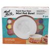 Mont Marte 13 x 7cm 8 Piece Paint Your Own Mini Pet Bowl