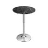 Costway Round Bar Table Height Adjustable, Black