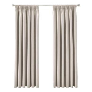 Mollers 240 x 205cm Cafe Au Lait Blockout Dory Pencil Pleat Curtain