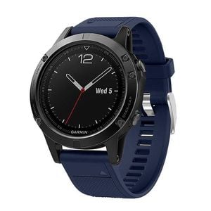 TEGAL Silicone Sport Band Strap For Garmin Fenix 5 Midnight Blue