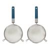 2PK Tasty Stainless Steel Mesh Strainer 31cm Blue/Silver
