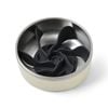 Charlie's Duro Double Wall Stainless Steel Dog Bowl With Removable Slow Feeder Attachment Cream Medium 1.24l