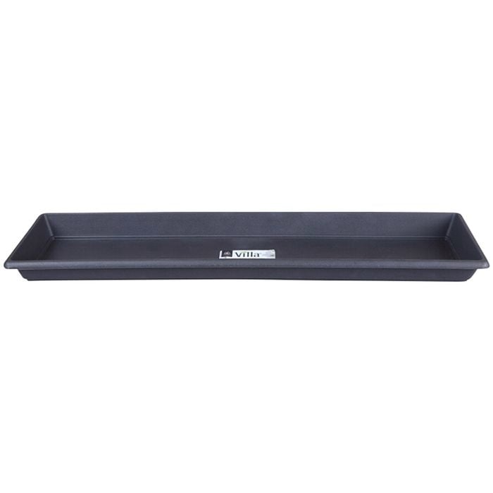 Northcote 560mm Rectangle Graphite Villa Plastic Saucer
