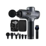 Massage Gun Electric Massager Vibration Muscle Therapy Grey