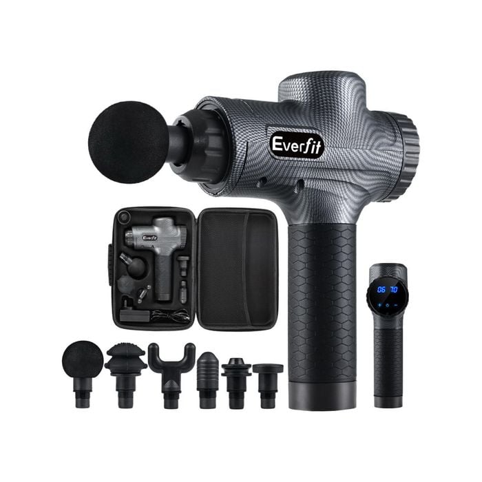 Massage Gun Electric Massager Vibration Muscle Therapy Grey