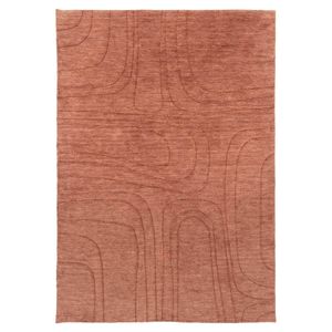 Loopsie-230cm X 160cm-tiburtino Rust Plush Wool Rug