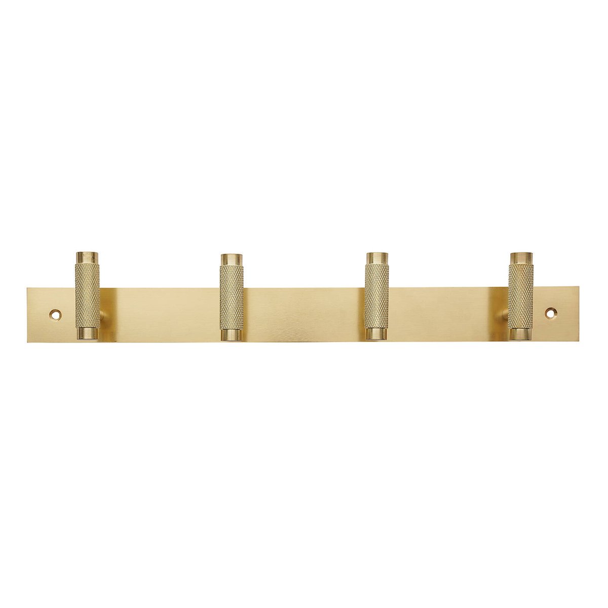 Adoored 4 Hook Brass Knurled Deco Hook Rack - Bunnings Australia