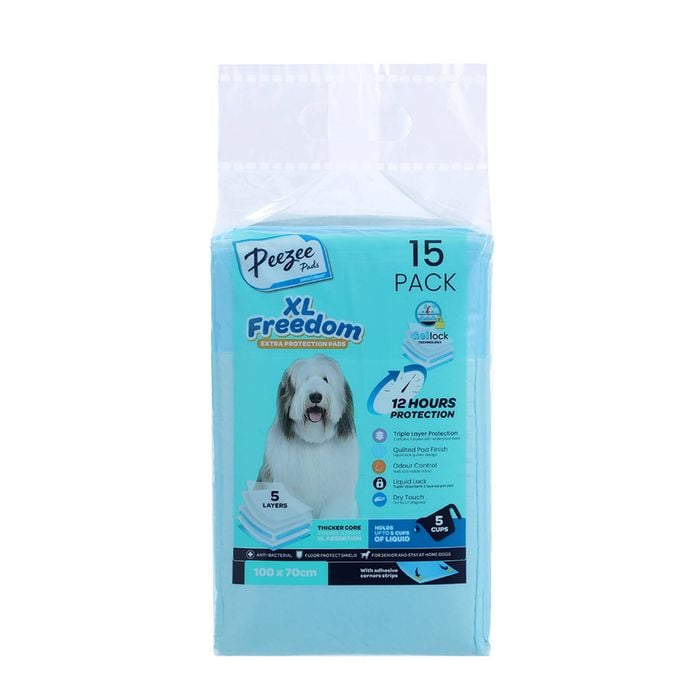 Paws & Claws 100 x 70cm XL Protection Pet Training Pads - 15 Pack