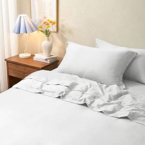 Sheraton Luxury Maison 1000TC Cotton Bed Quilt Cover Set Super King White