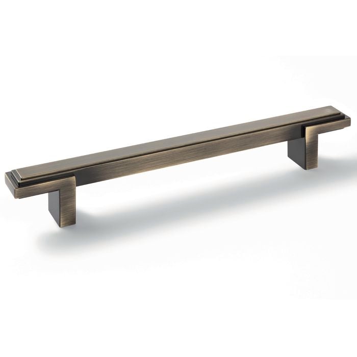 Hafele 220 x 30mm Antique Brass Cabinet Handle