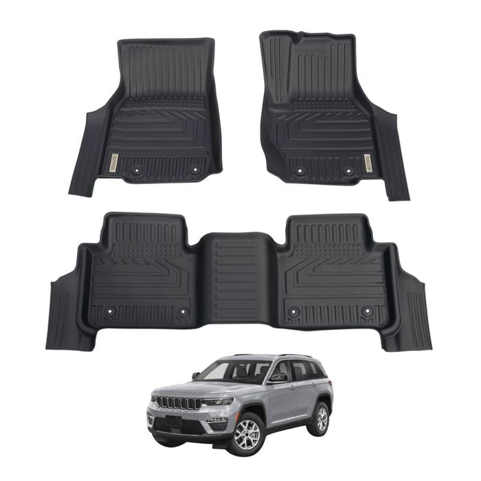 AUSGO Car Floor Mats for Jeep Grand Cherokee WL Series 5-Seat 2022-Onwards All-Weather Floor Liners
