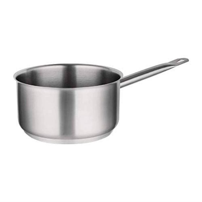 Vogue Stainless Steel Saucepan 200mm Commercial Kitchen Cookware