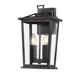 Trinity W2 Exterior Wall Light - Antique Brass - Medium