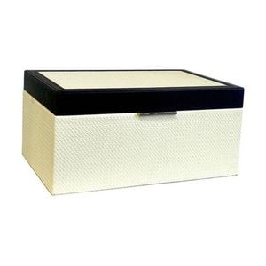 SS Collective Coco Cream & Black Decorative Rectangle Box 25x15x10cm