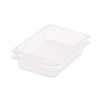 SOGA 1/2 GN Polycarbonate Food Pan 65mm Clear 2 Pack