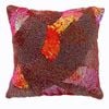 MoonRock Beaded Filled Cushion - Burgundy 30cm x 30cm
